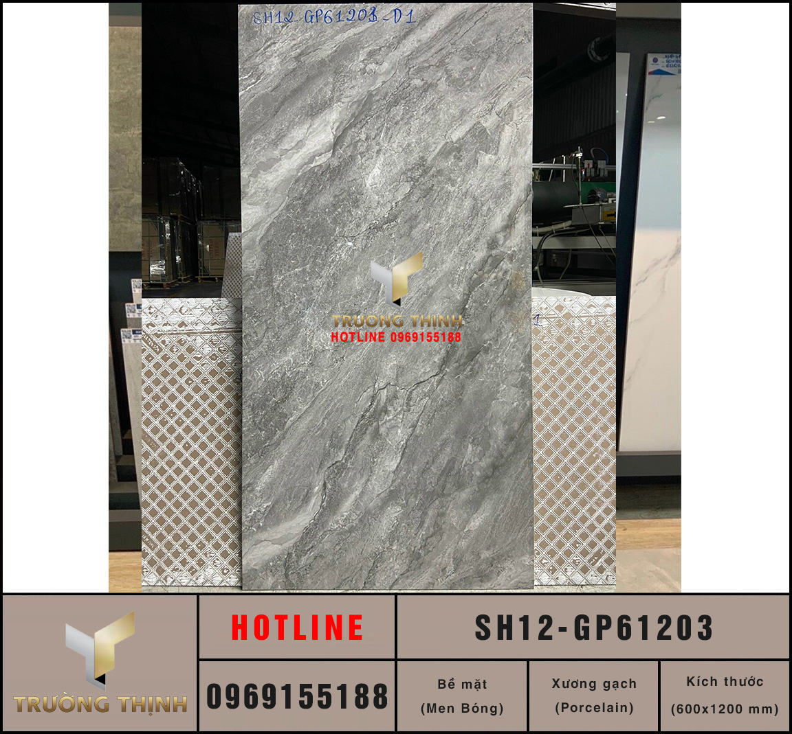 Gạch ốp lát 600x1200 Viglacera Sông Hồng SH12-GP61201