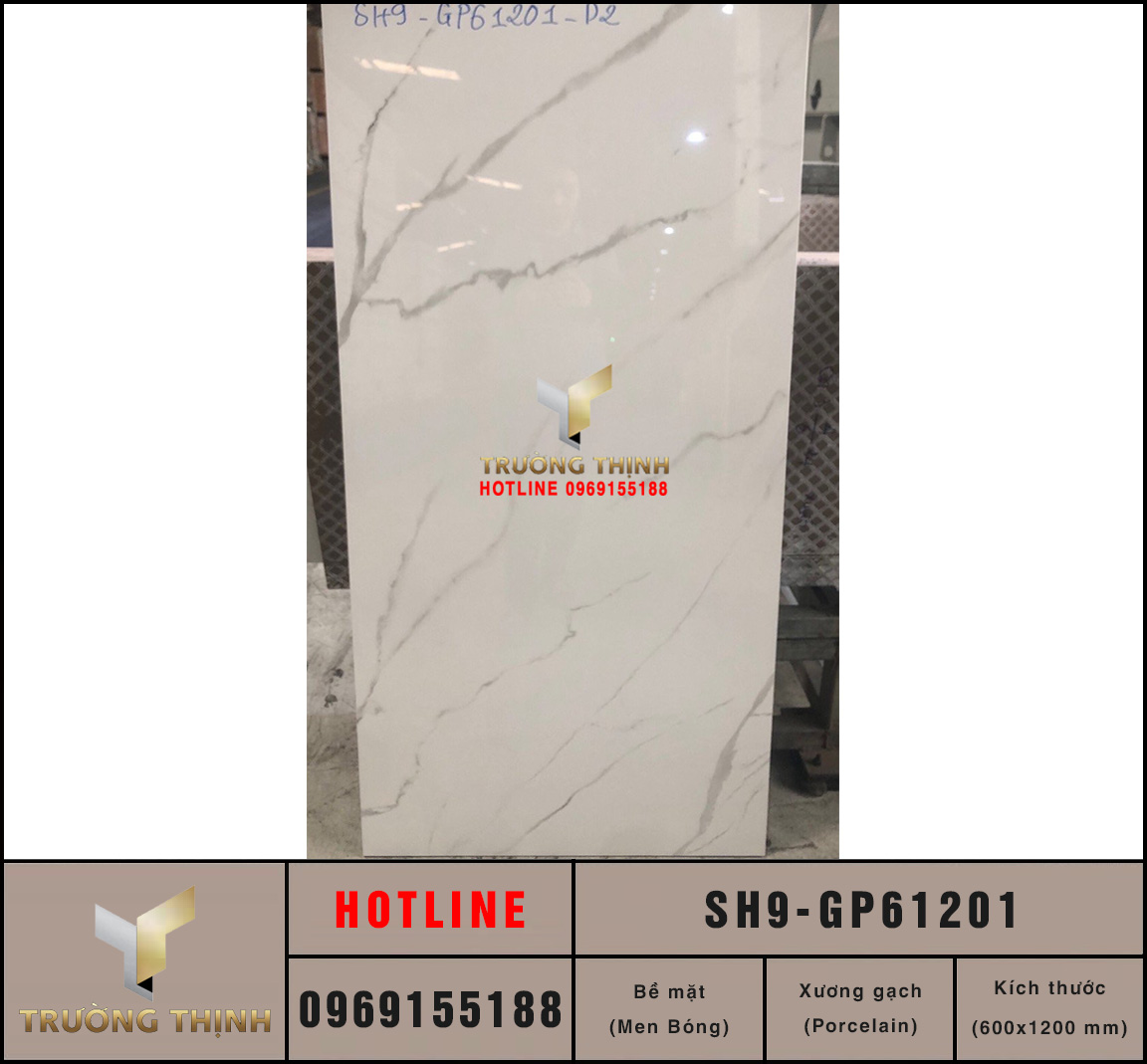 Gạch ốp lát 600x1200 Viglacera Sông Hồng SH9-GP61201