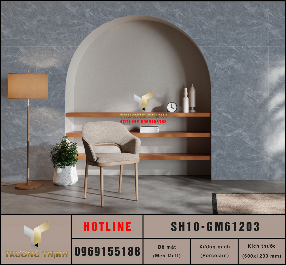 Gạch ốp lát granite 600x1200 Viglacera Sông Hồng SH10-GM61203 giá rẻ