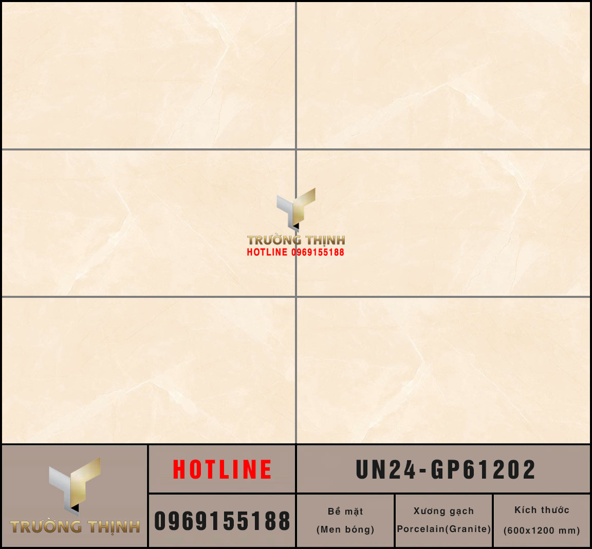 Gạch ốp lát vân đá Armani Crema 600x1200 Viglacera UN24-GP61202: Đỉnh cao sang trọng cho không gian hiện đại