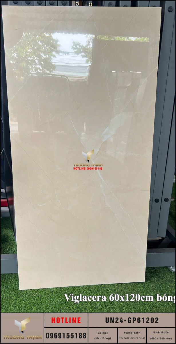 Gạch ốp lát vân đá Armani Crema 600x1200 Viglacera UN24-GP61202: Đỉnh cao sang trọng cho không gian hiện đại