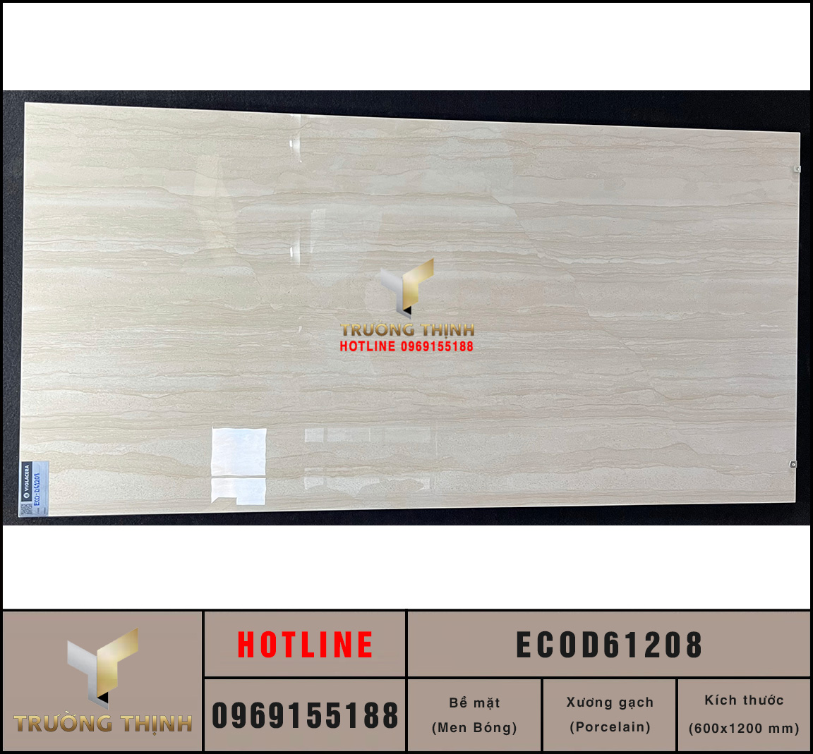 Gạch ốp lát vân đá sọc dưa Viglacera ECOD61208 cao cấp
