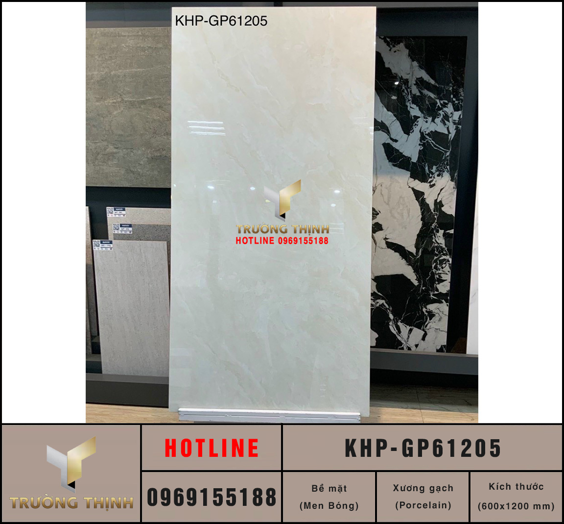Gạch xương đá bóng kiếng 600x1200 Viglacera KHP-GP61205 vân đá