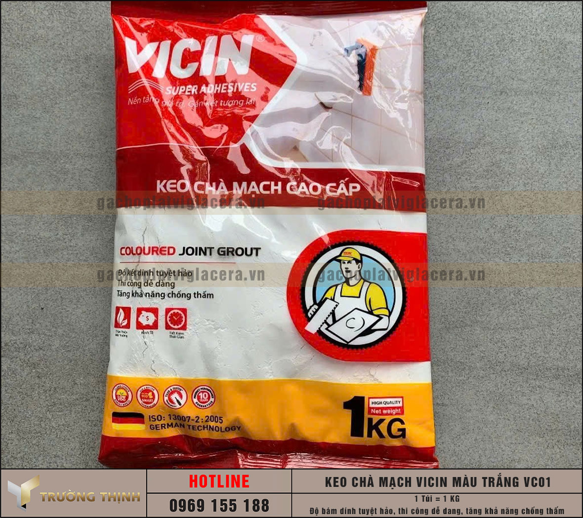 Khám phá Keo chà mạch cao cấp Vicin màu trắng VC01